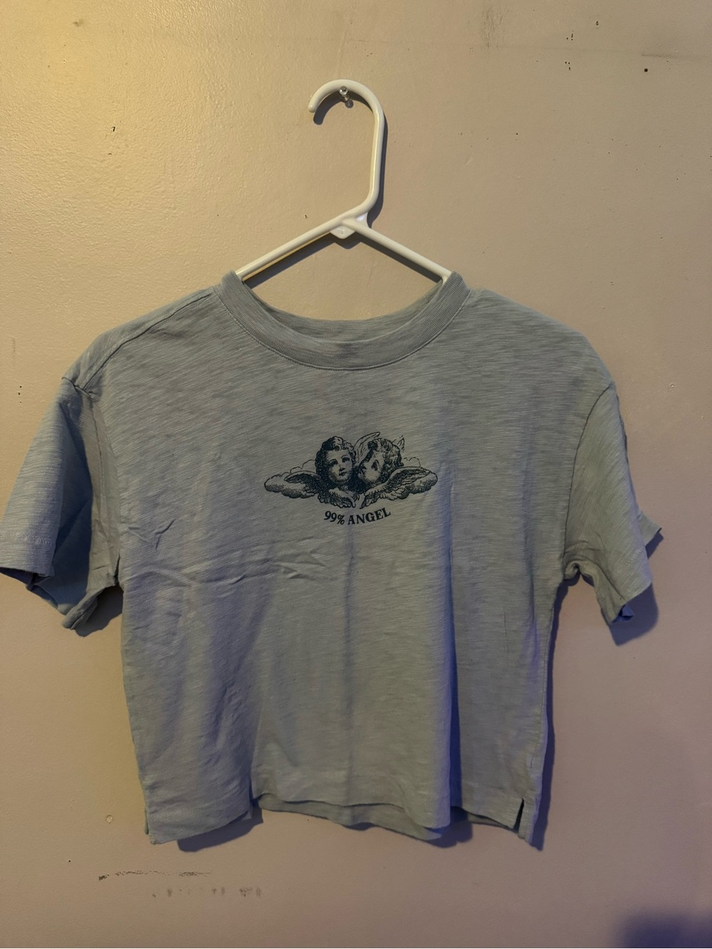 GAP Teen Cropped Tee - Light Gray